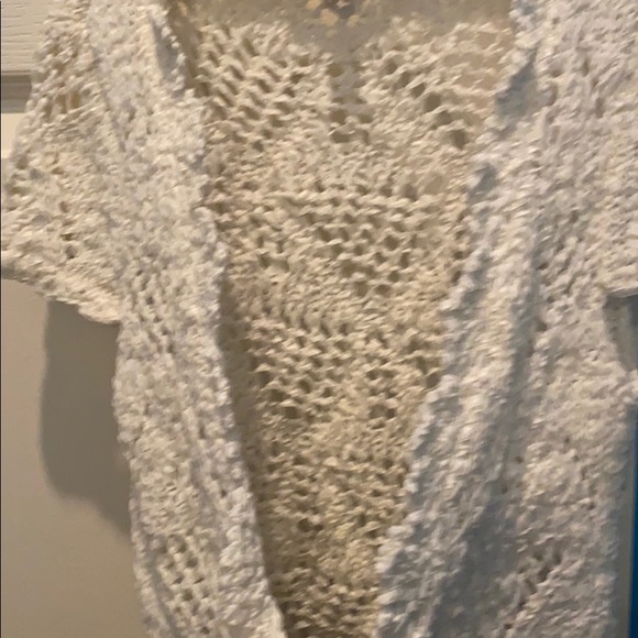 Bebe short sleeved knit tied cardigan w sparkle - Picture 14 of 16